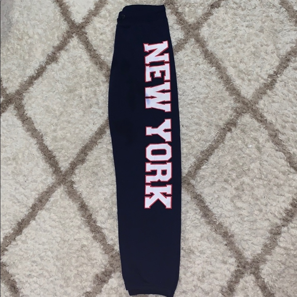 NWOT Small Navy New York Sweatpants